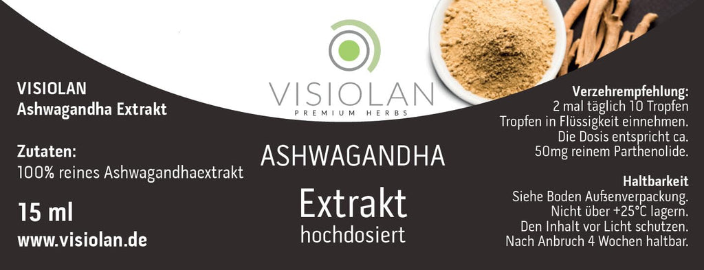 ASHWAGANDHA EXTRAKT hochdosiert, 15ml, LIPOSOMAL | Maximale Bioverfügbarkeit, vegane Tropfen, hochwertig & rein