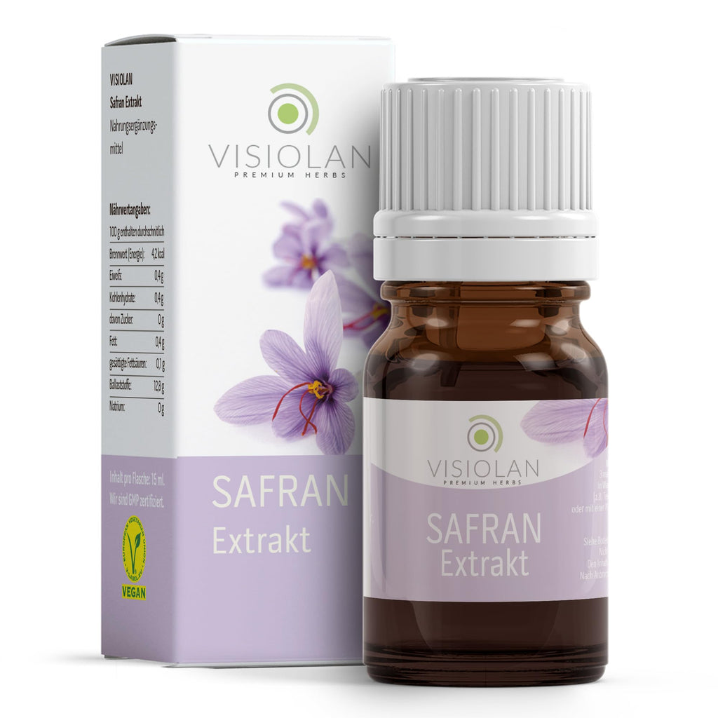 SAFRAN EXTRAKT hochdosiert, 15ml, LIPOSOMAL | Reich an natürlichen Carotinoiden und Crocetin | Flüssigextrakt mit höchster Bioverfügbarkeit | Echter Safran von eigenen Feldern | Laborgeprüft